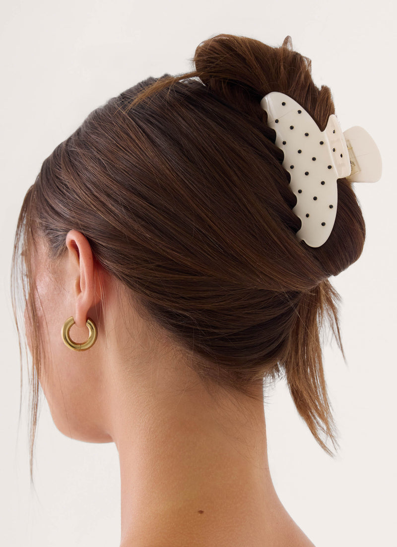 Adele Claw Clip - Ivory