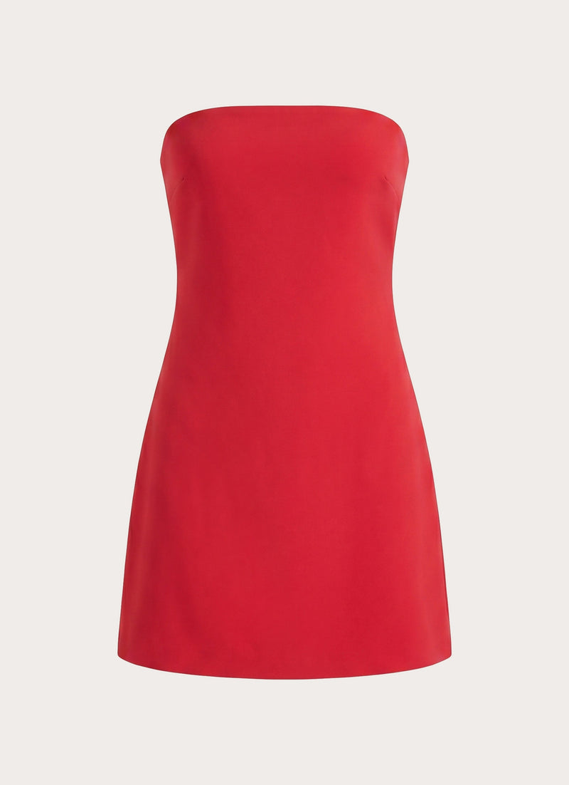 Alyse Strapless Mini Dress - Red