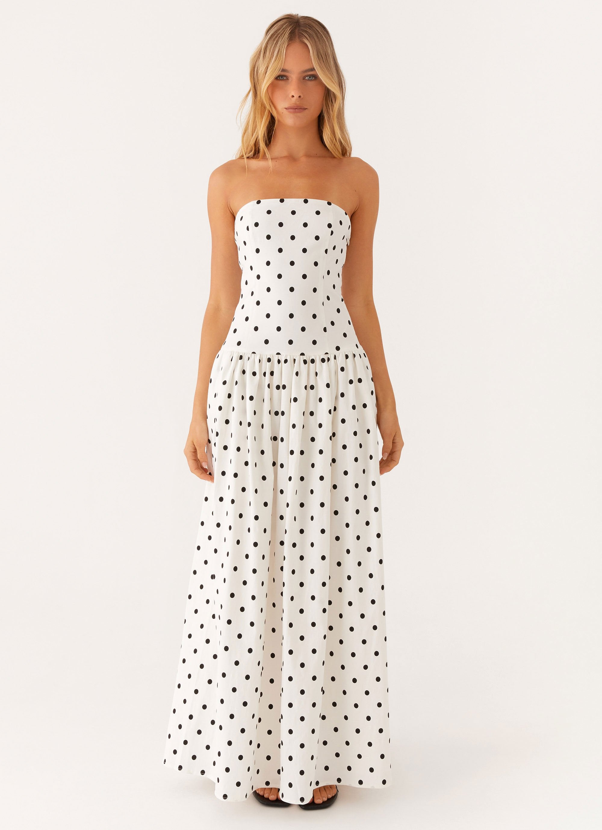peppermayo polka dot dress Andorra Maxi Dress