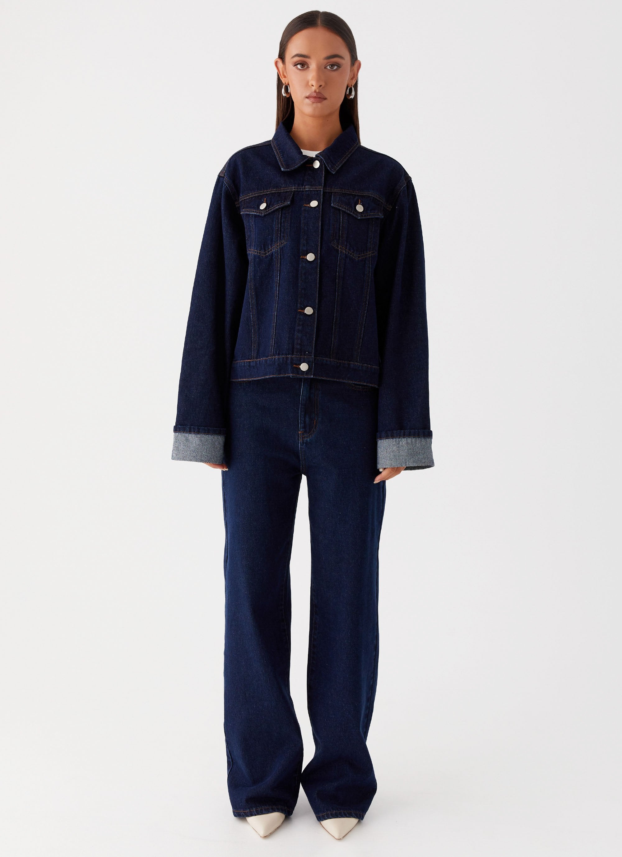 Jeans jacket back clearance