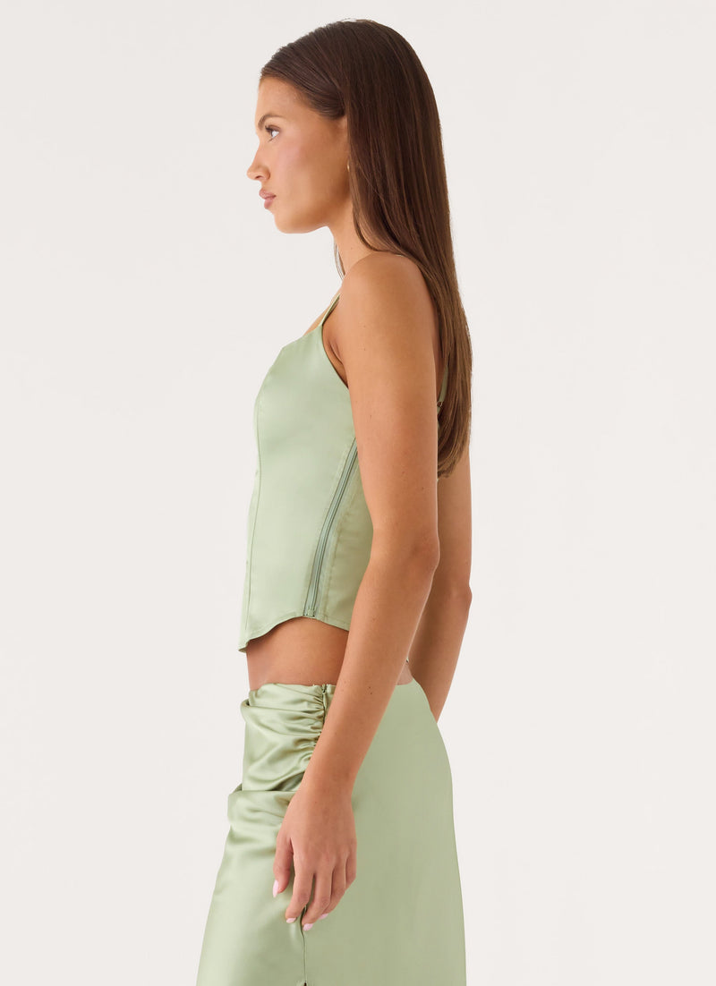 Belle Chime Bustier - Sage