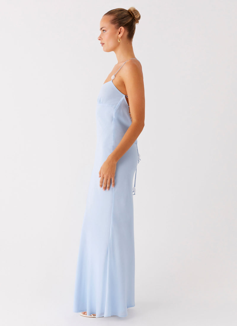 Cabello Maxi Dress - Pale Blue