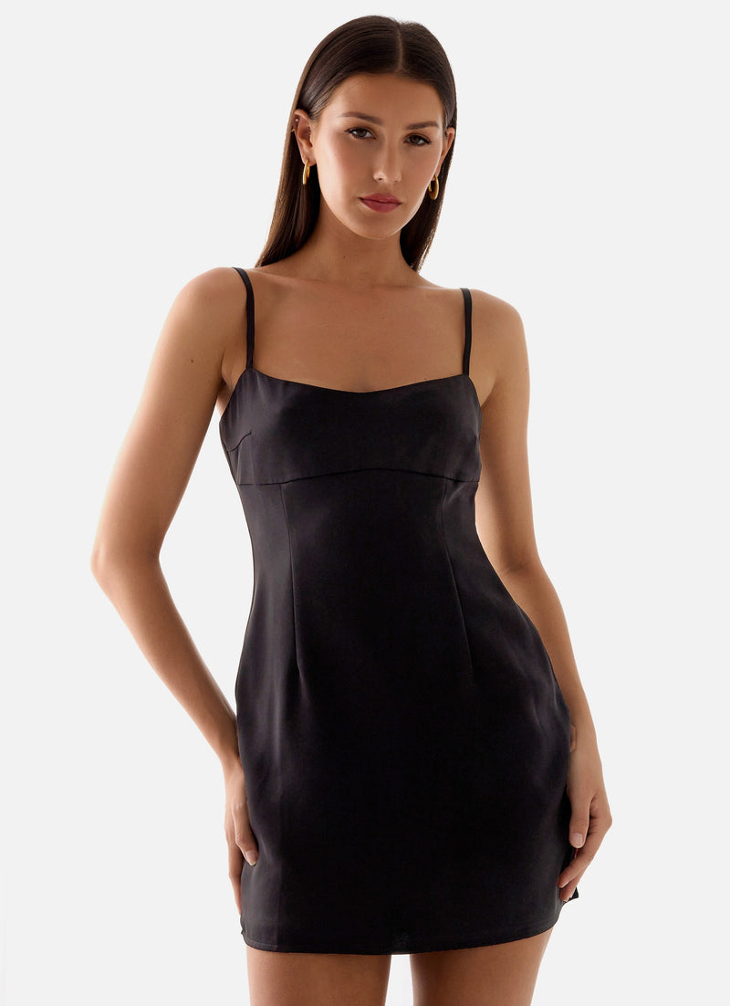 Clementine Mini Dress - Black