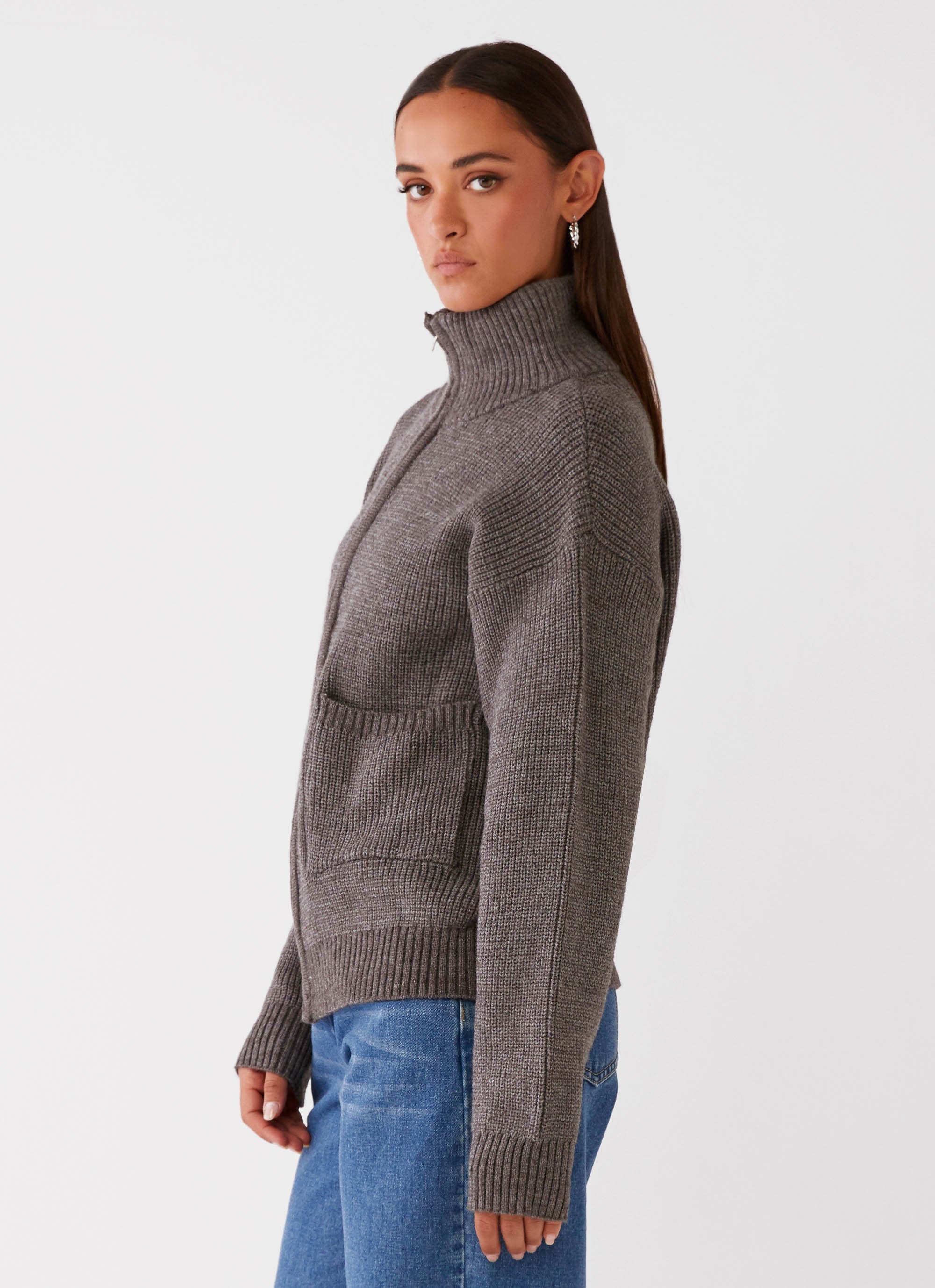 Oversized zip cardigan 2025
