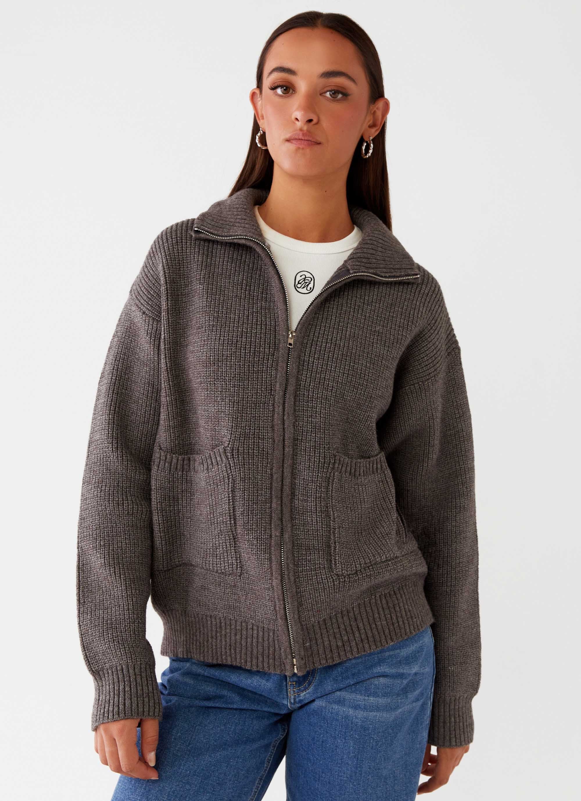 Oversized zip sweater outlet