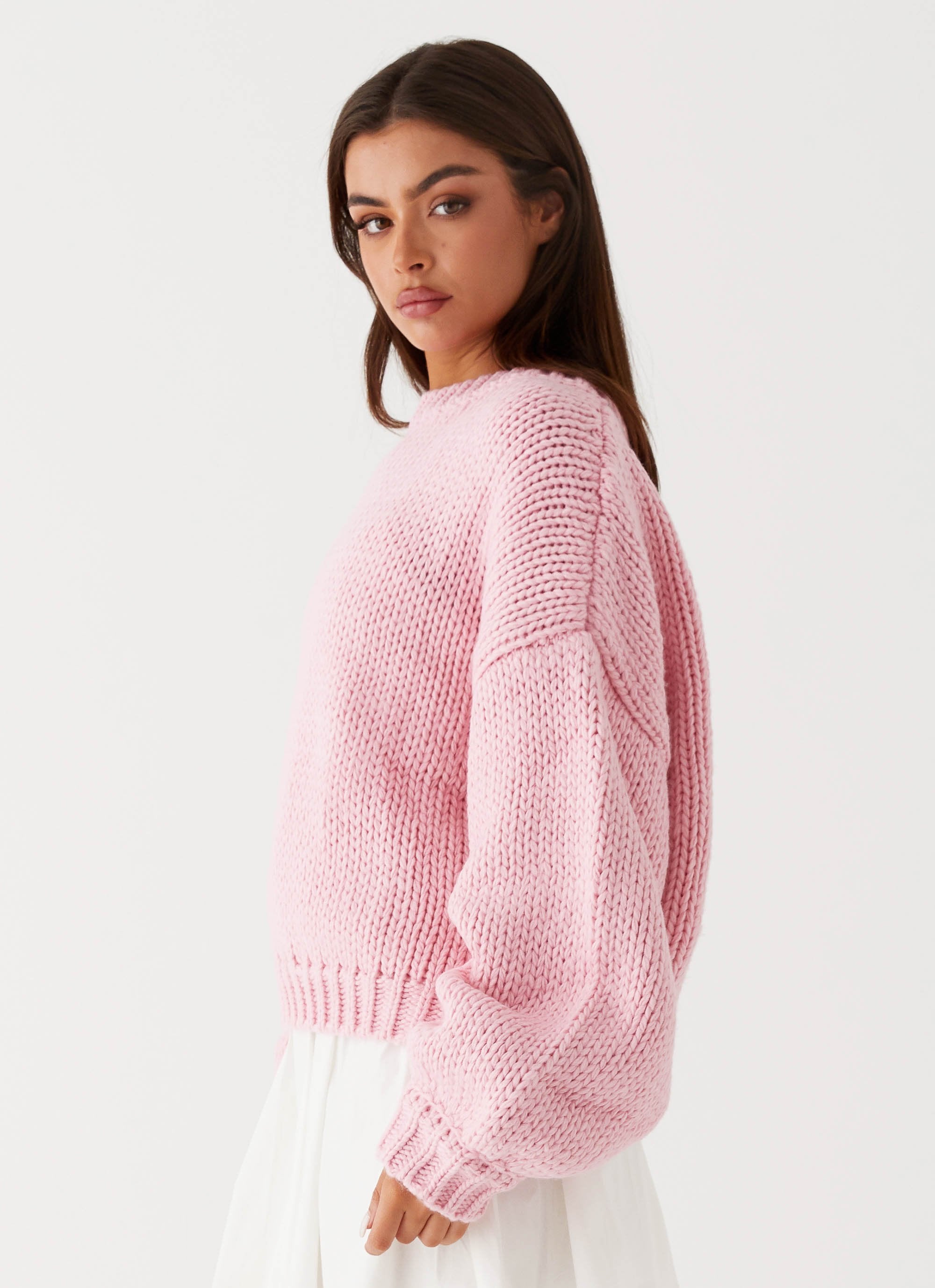 Pink sweaters on sale hotsell