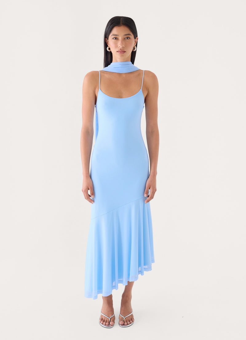 Demitra Midi Dress - Powder Blue