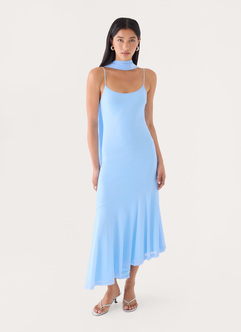 Demitra Midi Dress - Powder Blue