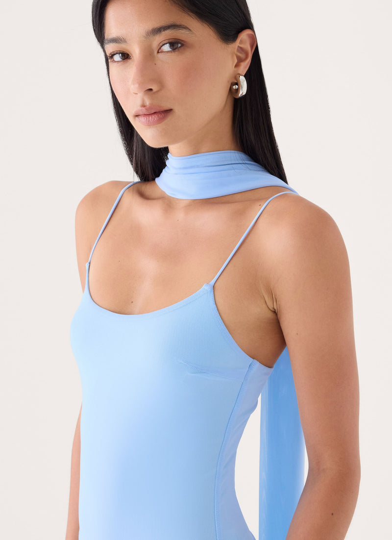 Demitra Midi Dress - Powder Blue