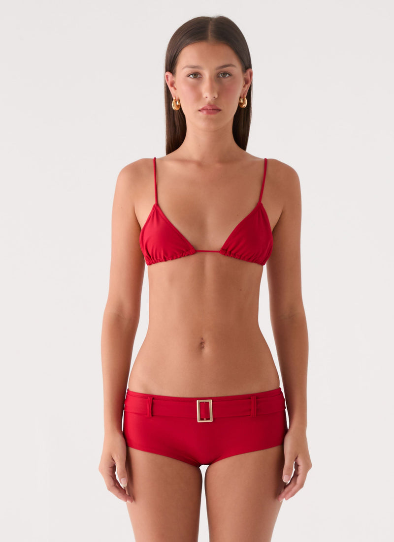 Edith Swim Shorts - Cherry