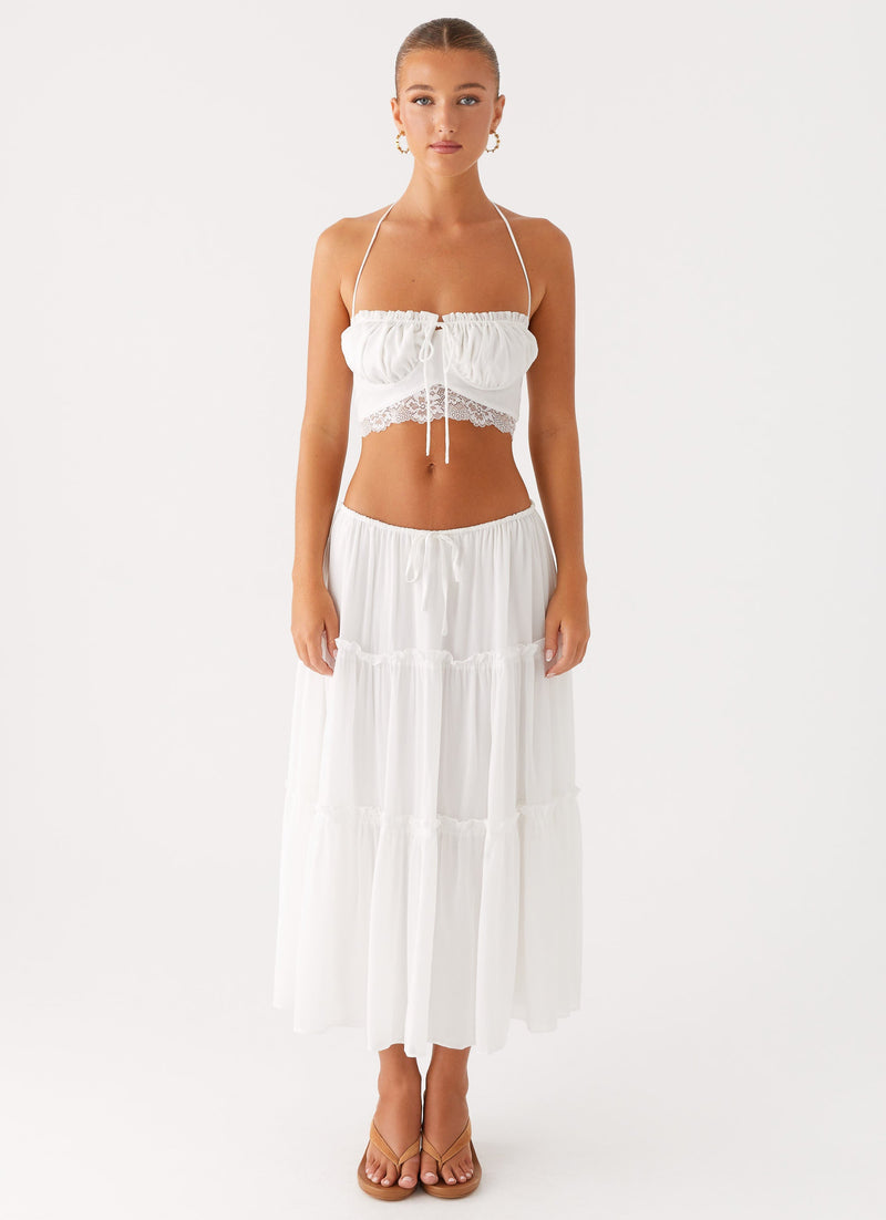 Evi Midi Skirt Ivory 1