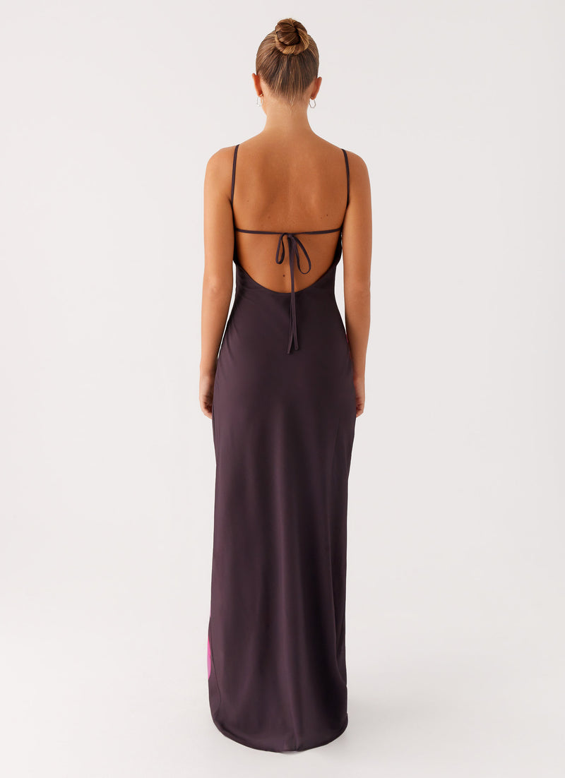 Griselda Maxi Dress Dark Chocolate 3