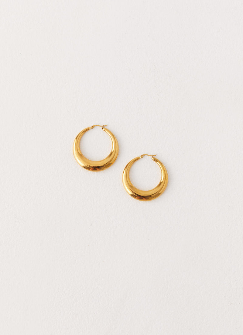Harri Hoop Earrings - Gold