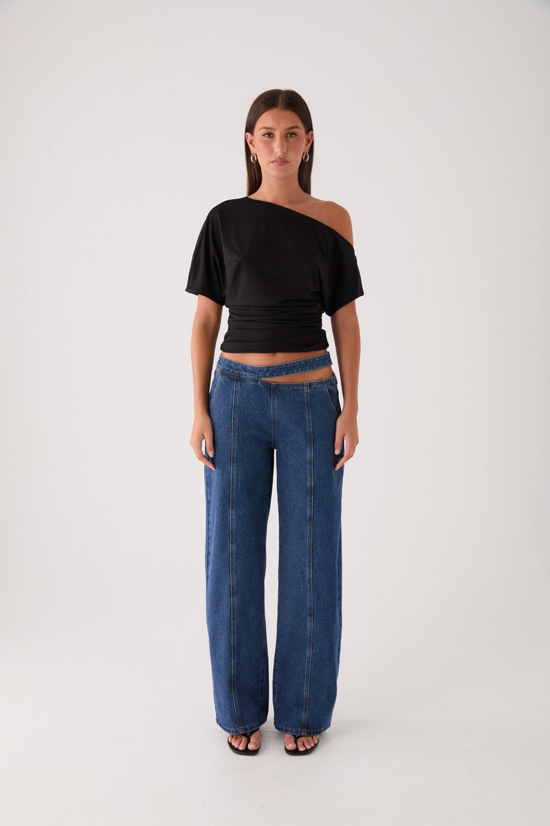 Janni Off Shoulder Top - Black