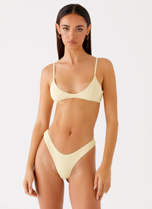 Jacklyn Bikini Top Yellow 4 Peppermayo