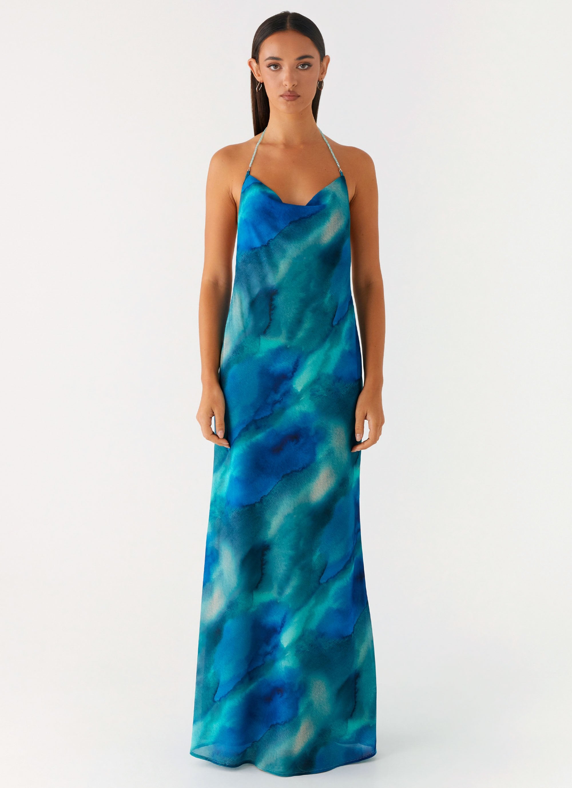 tie dye silk dress Journey Maxi Dress