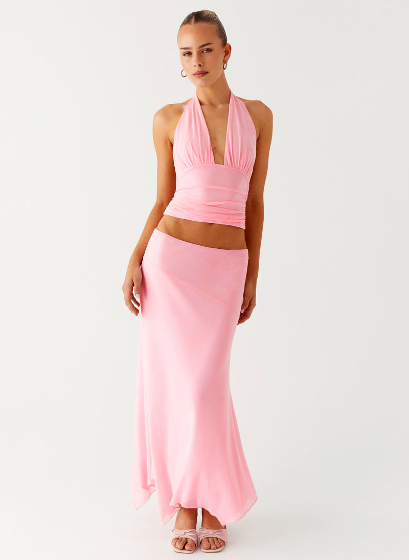 Kerrie Halter Top - Baby Pink