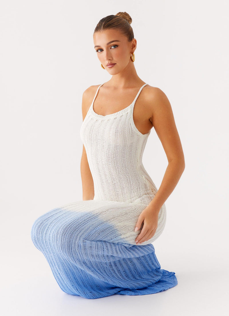 Kiki Maxi Dress - Ombre Blue