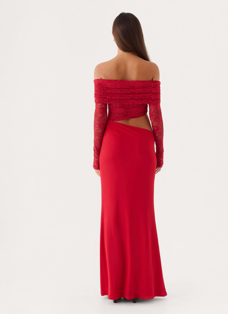 Linna Maxi Dress - Red