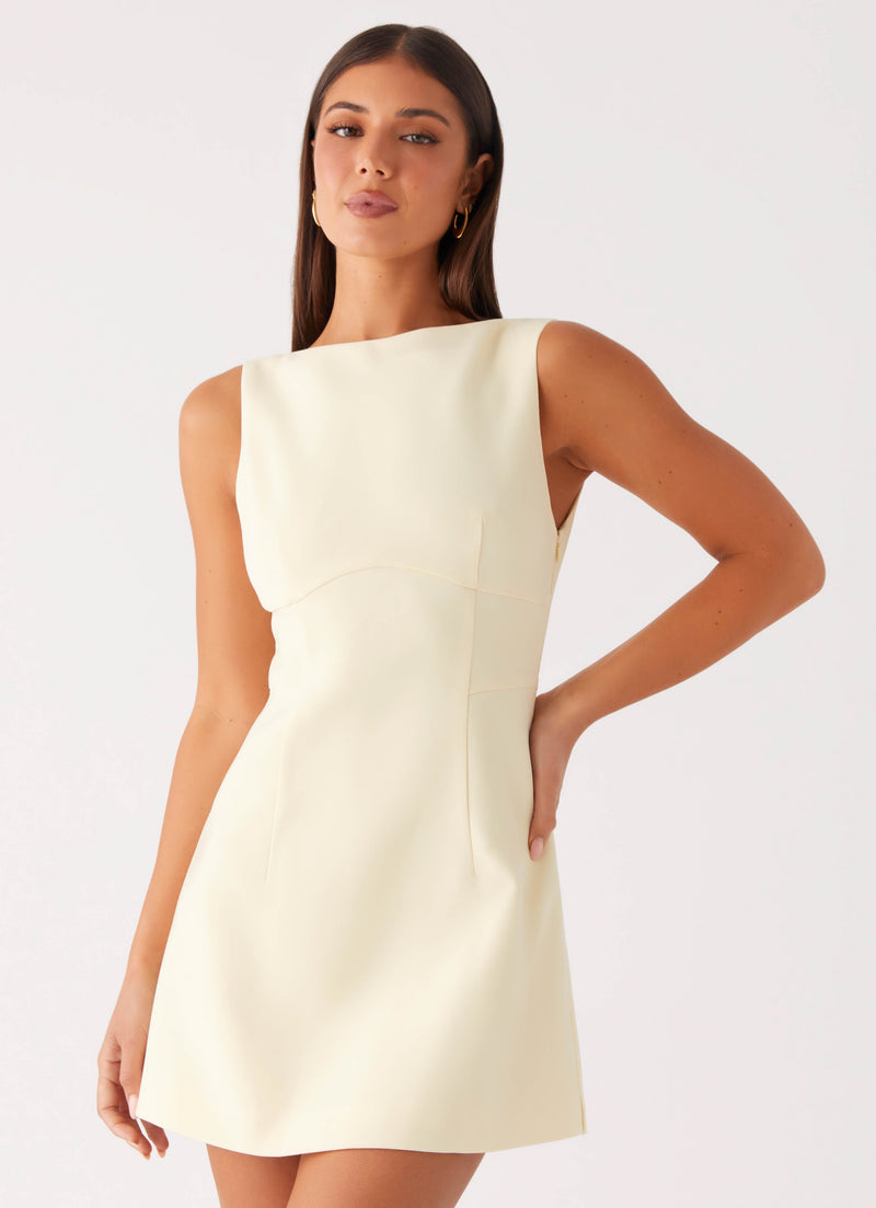 Lulita Mini Dress - Buttercream Yellow