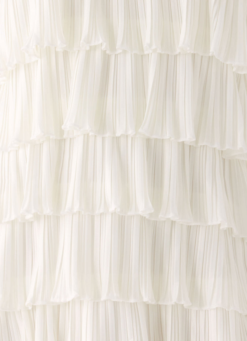 Lunar Bloom Mini Dress - Ivory