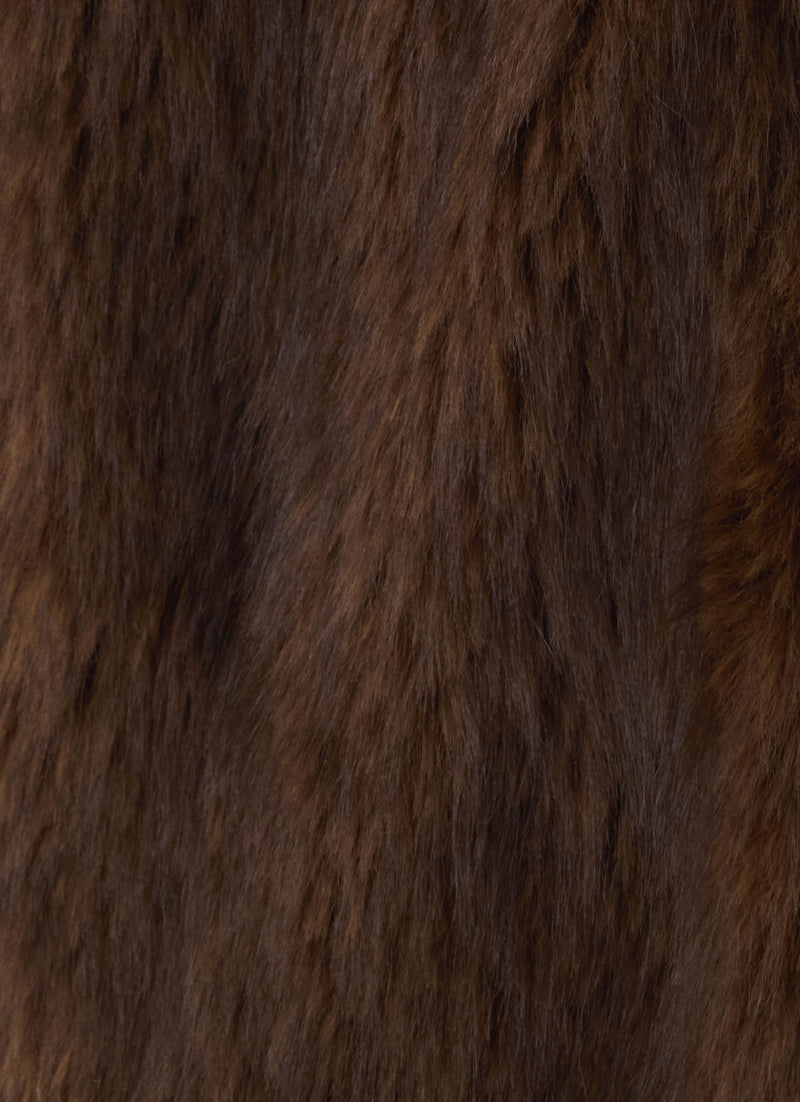 Lunaria Faux Fur Jacket - Brown