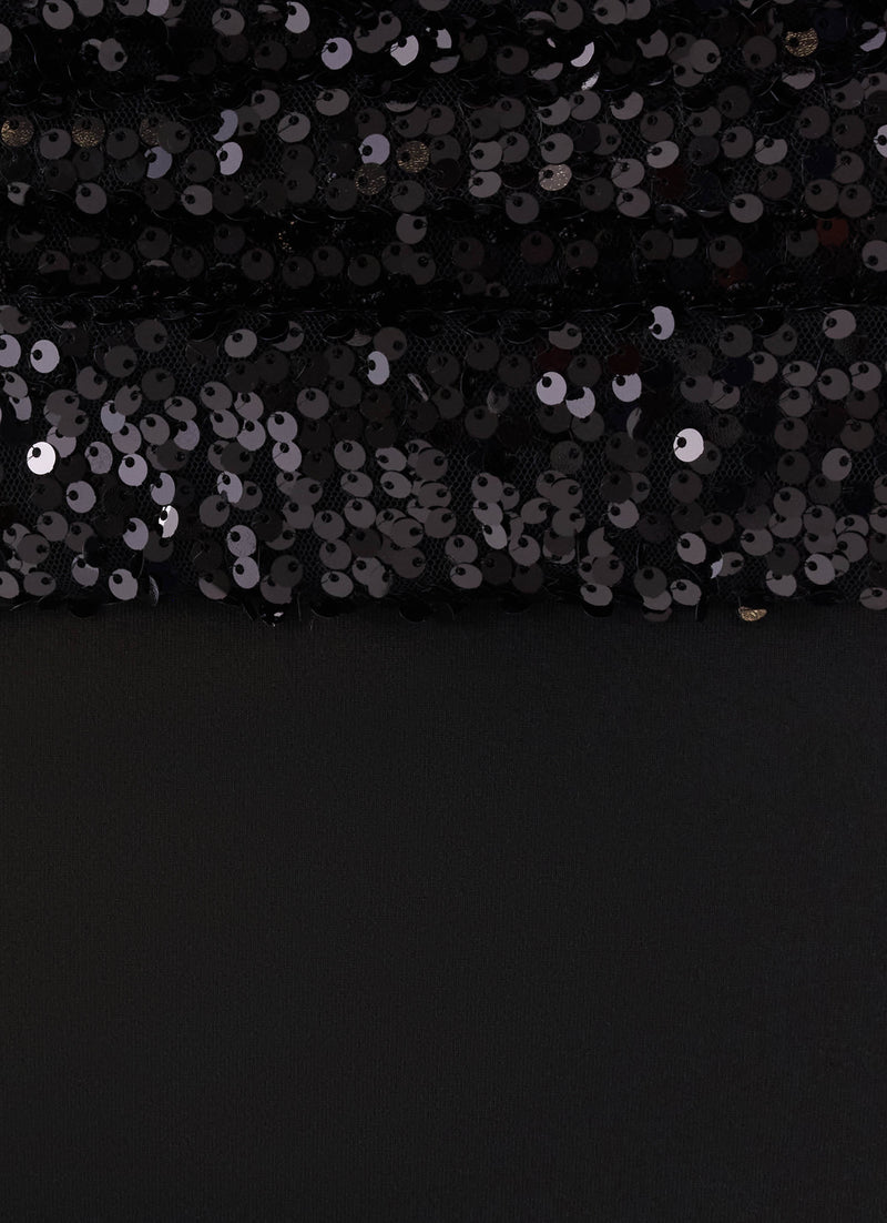 Marista Sequin Maxi Skirt - Black