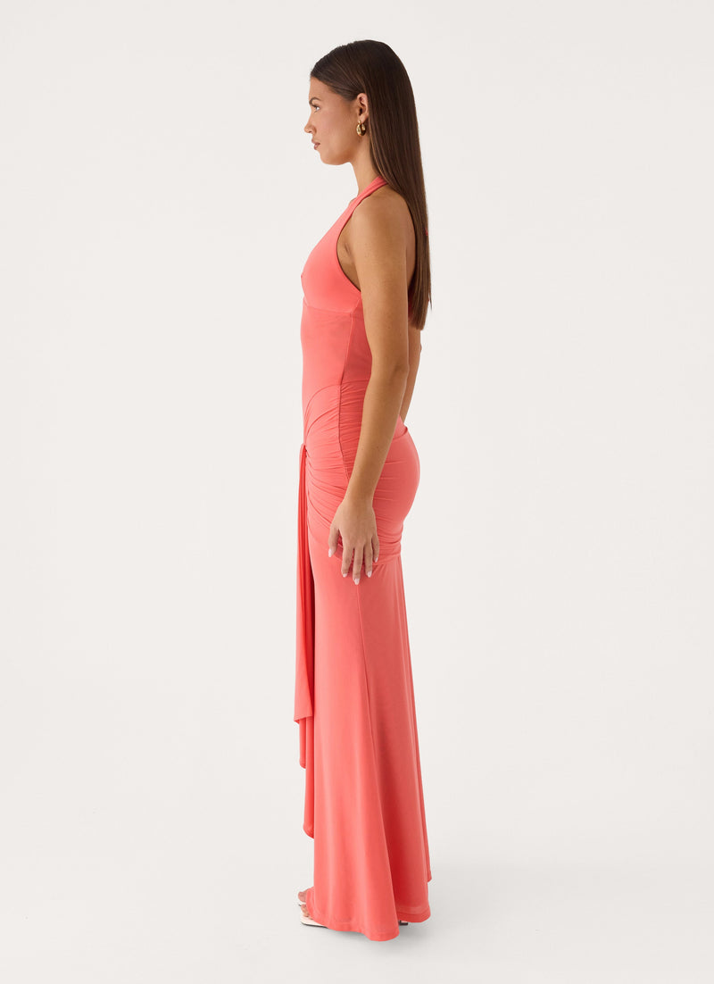 Myrhee Maxi Dress - Coral