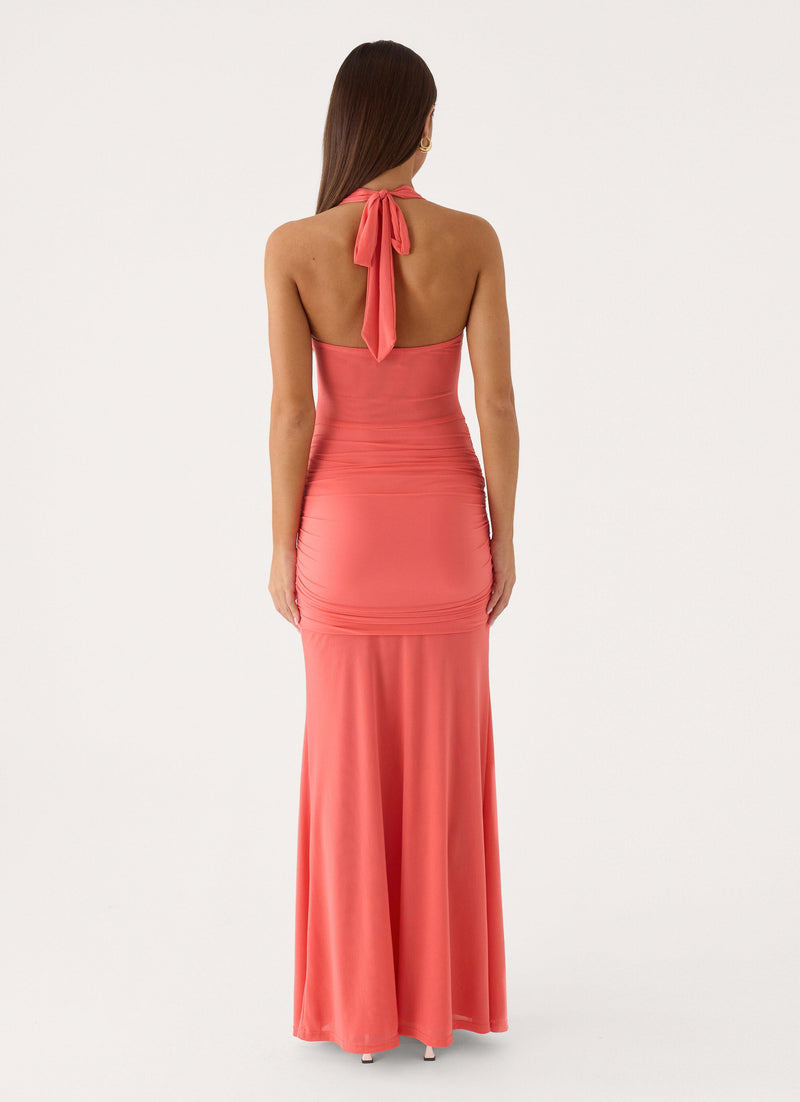 Myrhee Maxi Dress - Coral