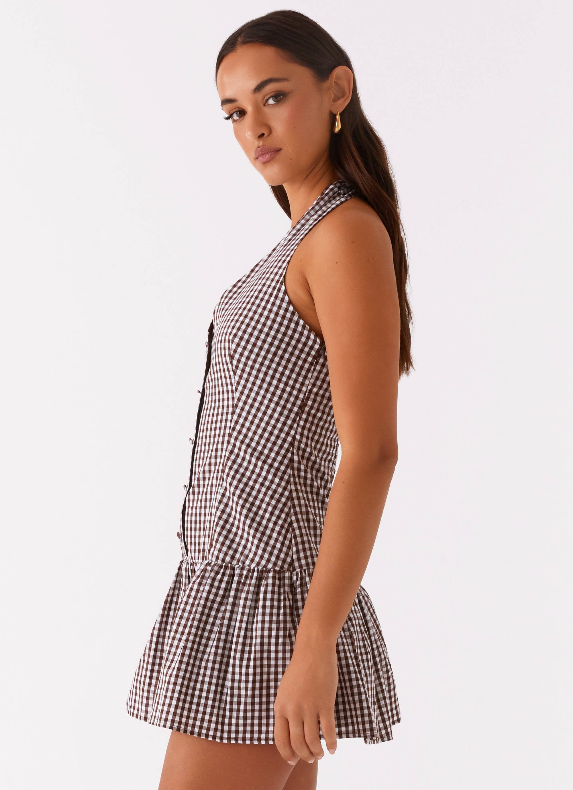New look gingham dress top