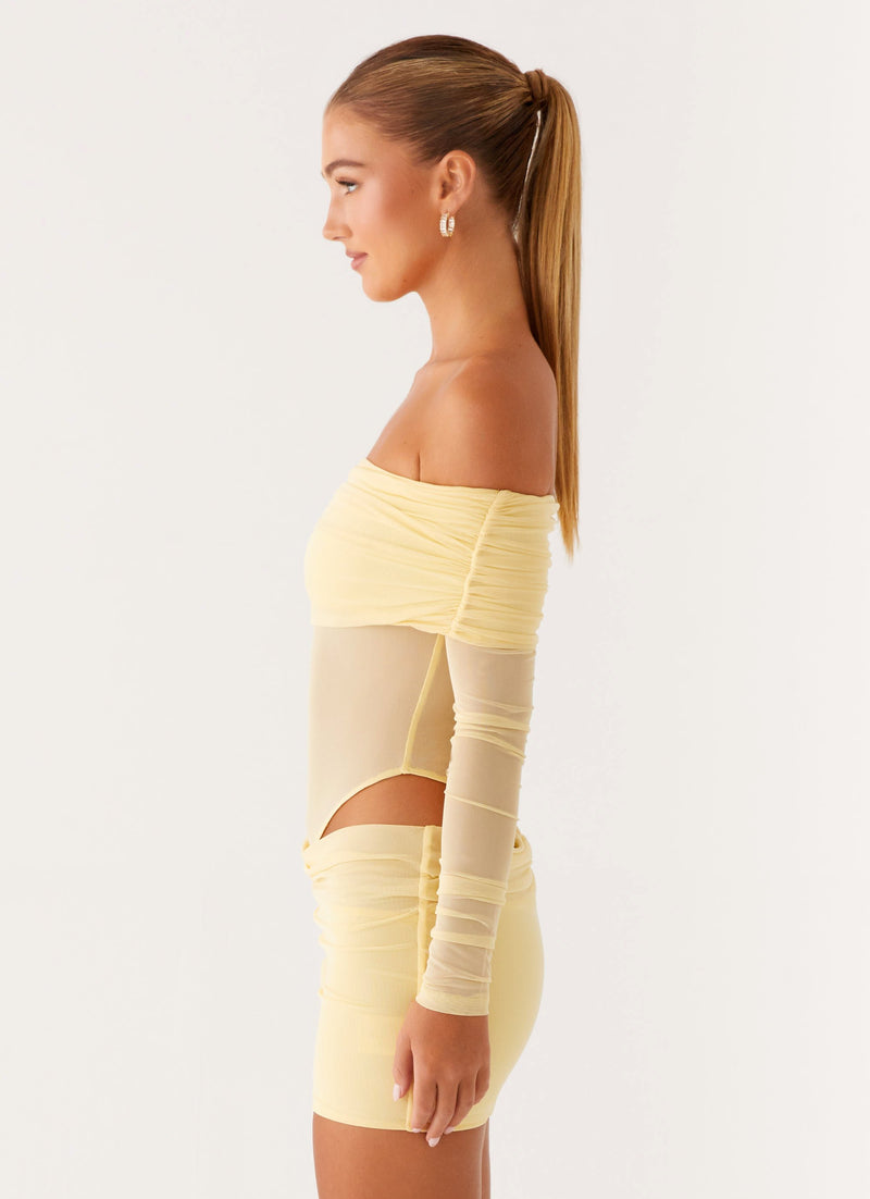 No Doubt Mini Dress - Yellow