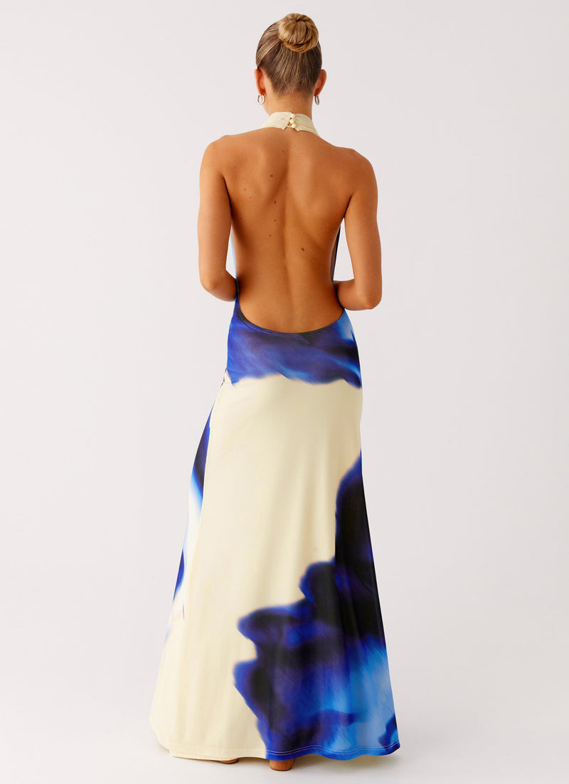 Only A Feeling Cowl Neck Maxi Dress - Heirloom Floral
