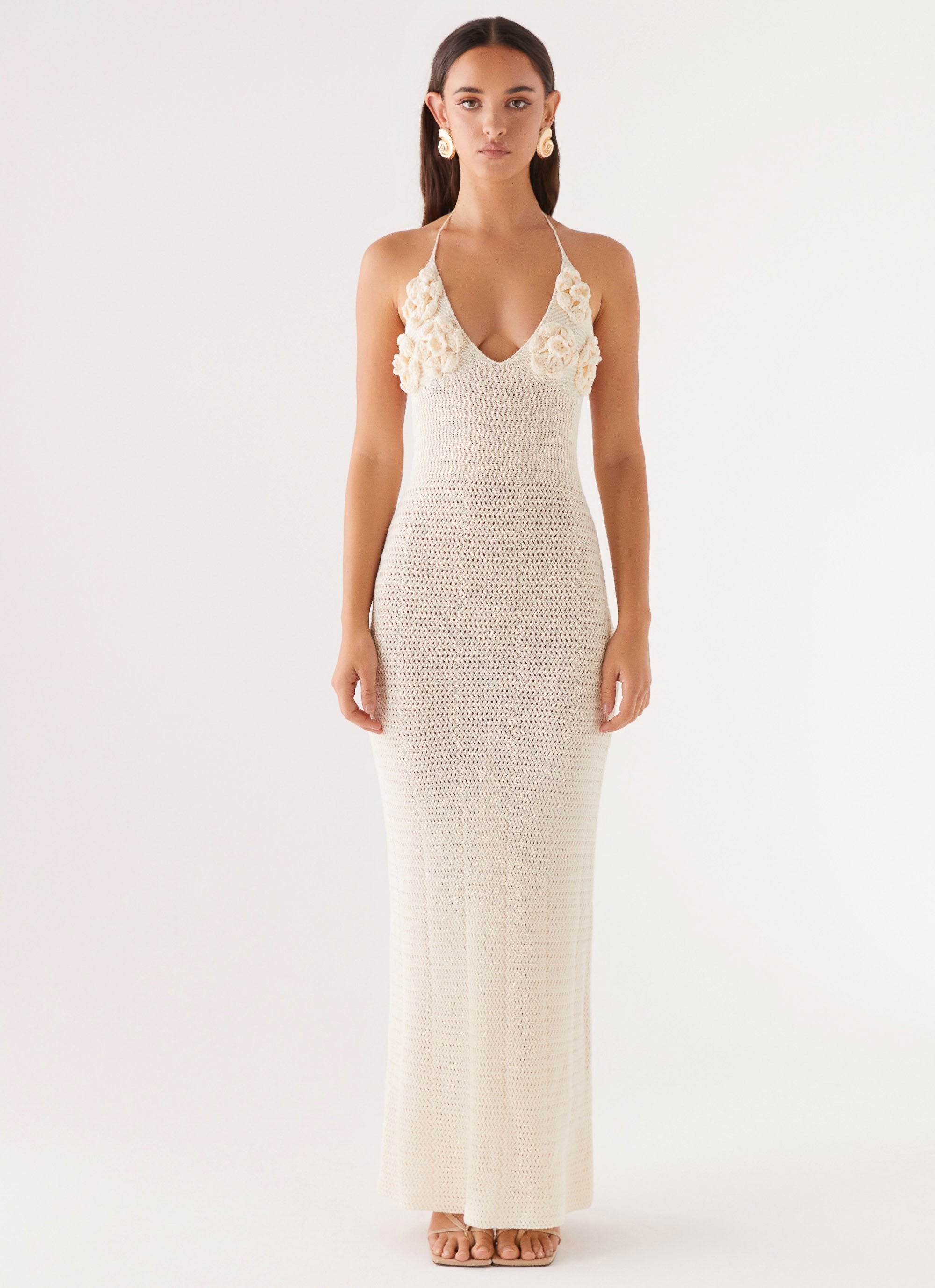 zara crochet dress Zara Rose Crochet Maxi Dress