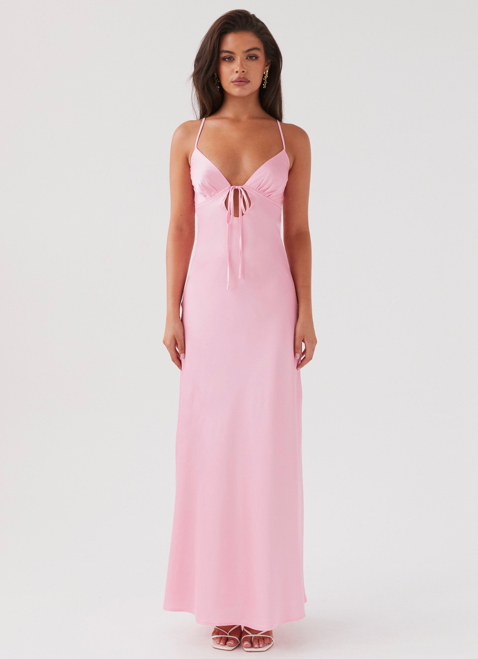 peppermayo satin dress Joanna Satin Maxi Dress
