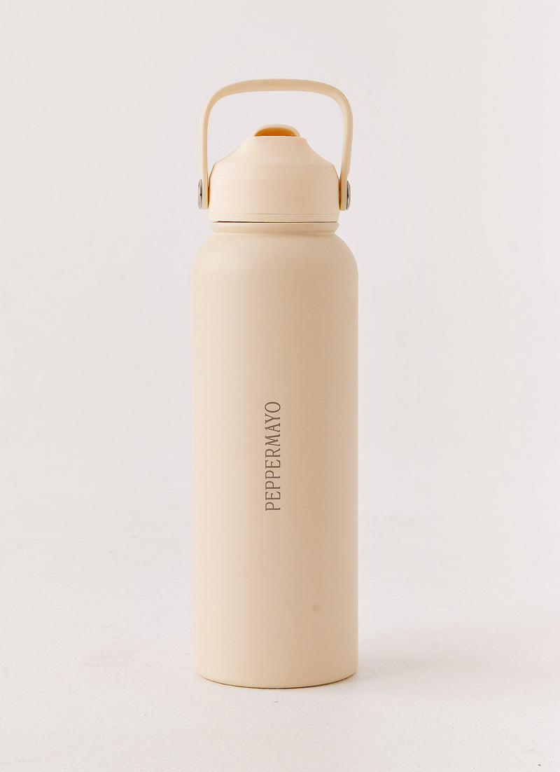 Peppermayo Water Bottle - Ivory