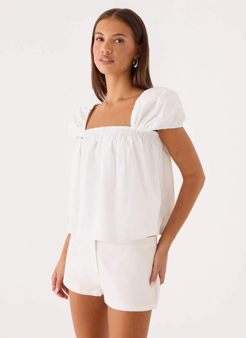 Quinton Top - White