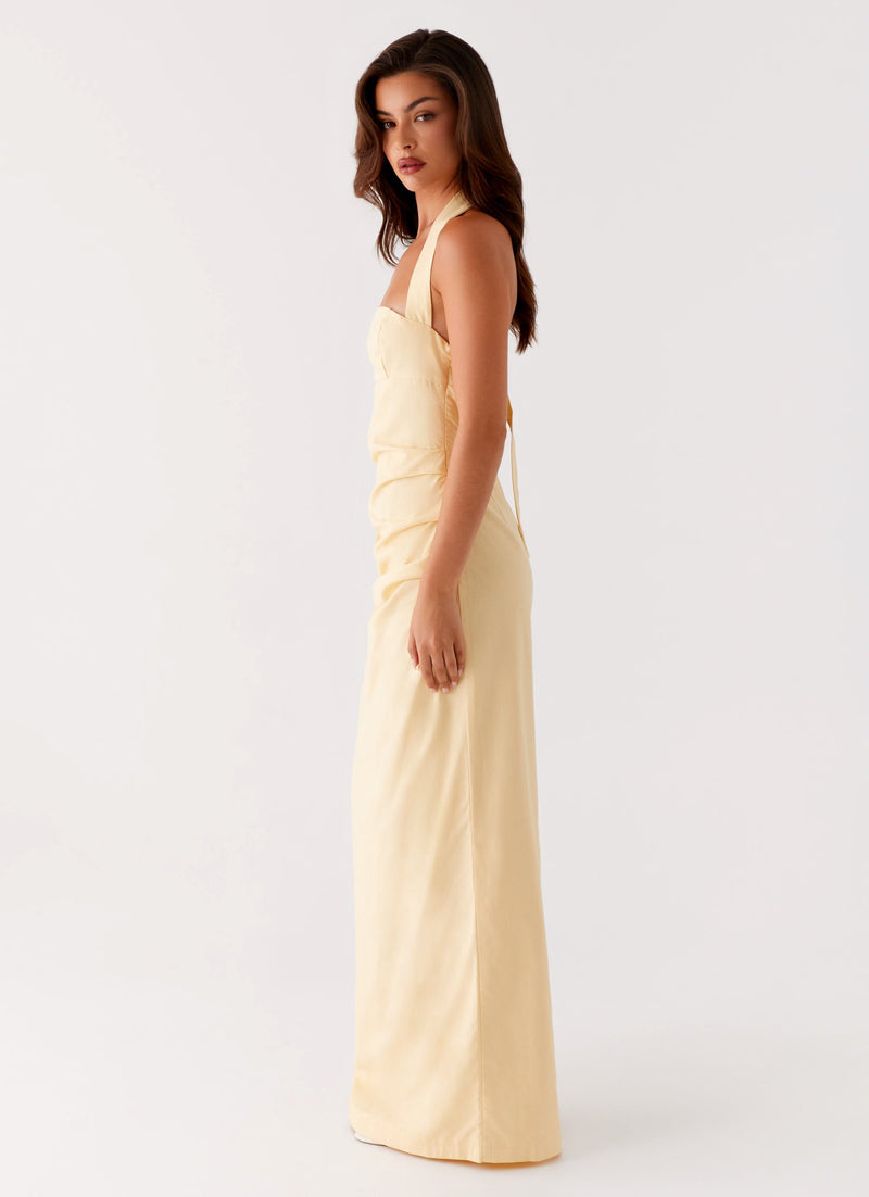 Rumour Has it Maxi Dress - Yellow