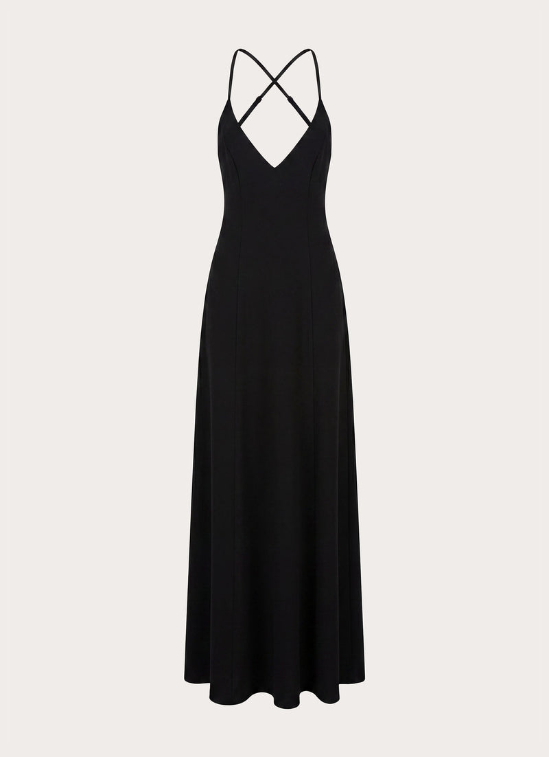 Russian Roulette Maxi Dress - Black