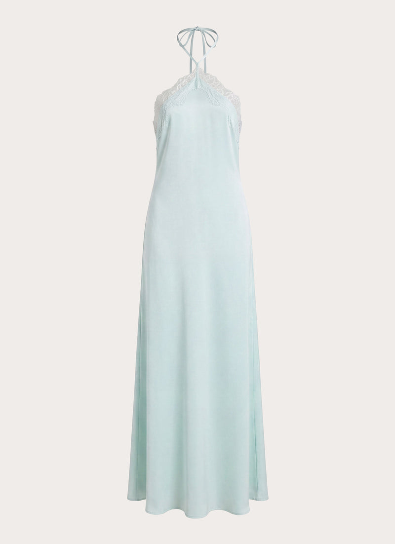 Samaria Halter Maxi Dress - Aqua