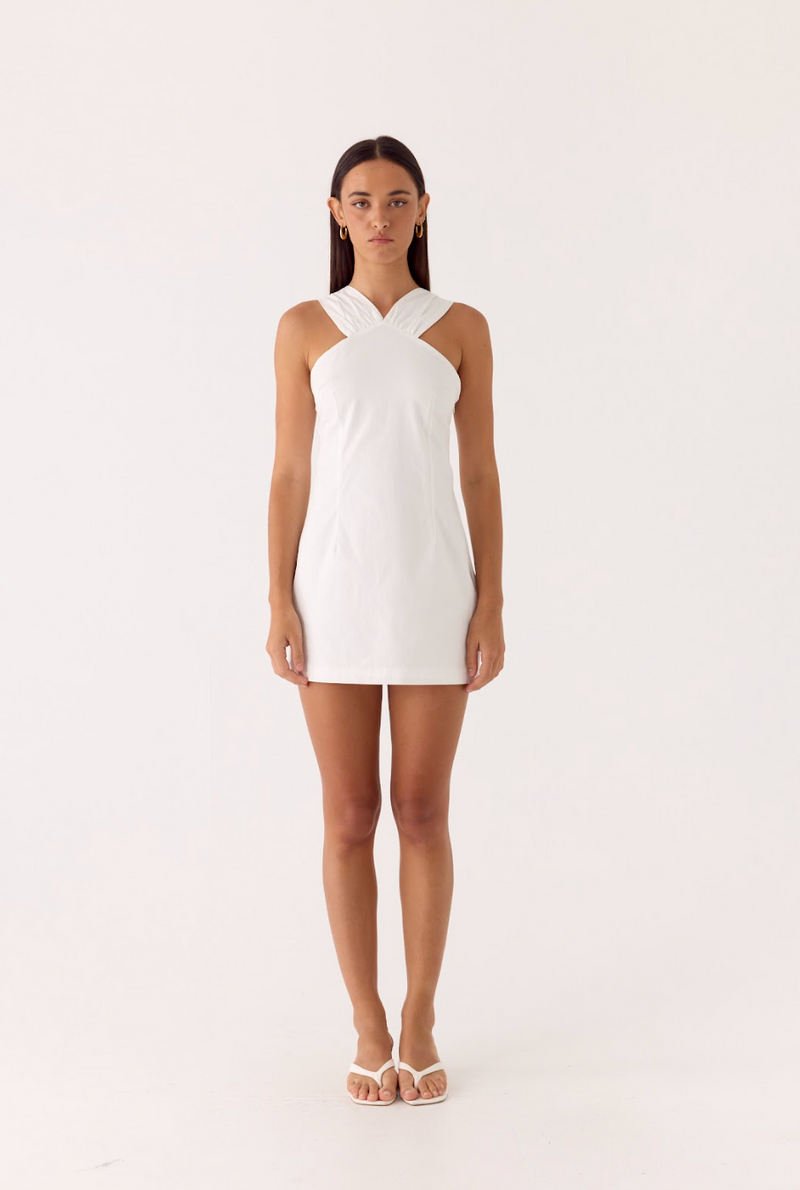 Be My Baby Mini Dress - White