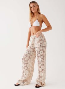 Womens Dreamy Days Wrap Tie Side Mini Skirt  in the colour  Ivory in front of a light grey background