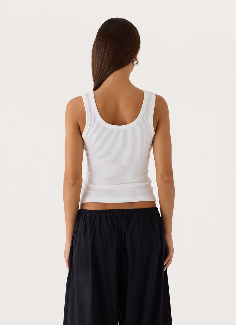 Muse Signature Tank Top - White