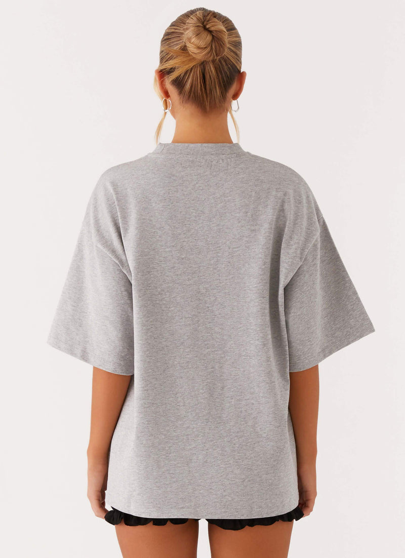 Signature Oversized Tee - Grey