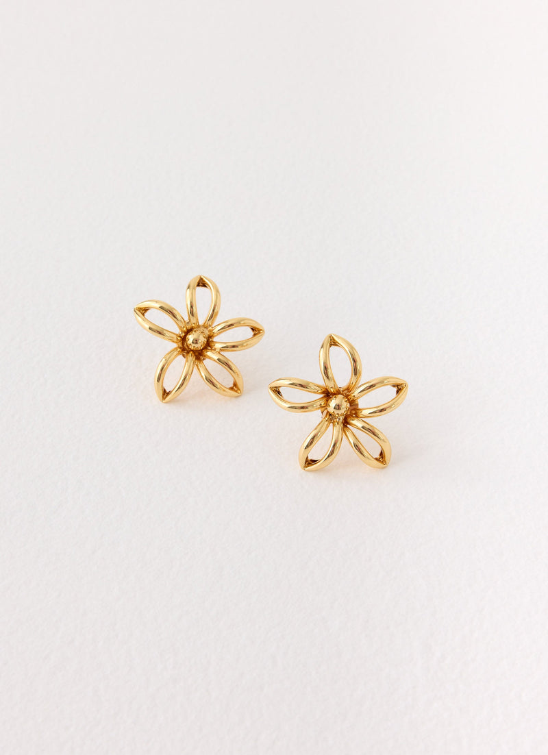 Sunpetal Earrings - Gold