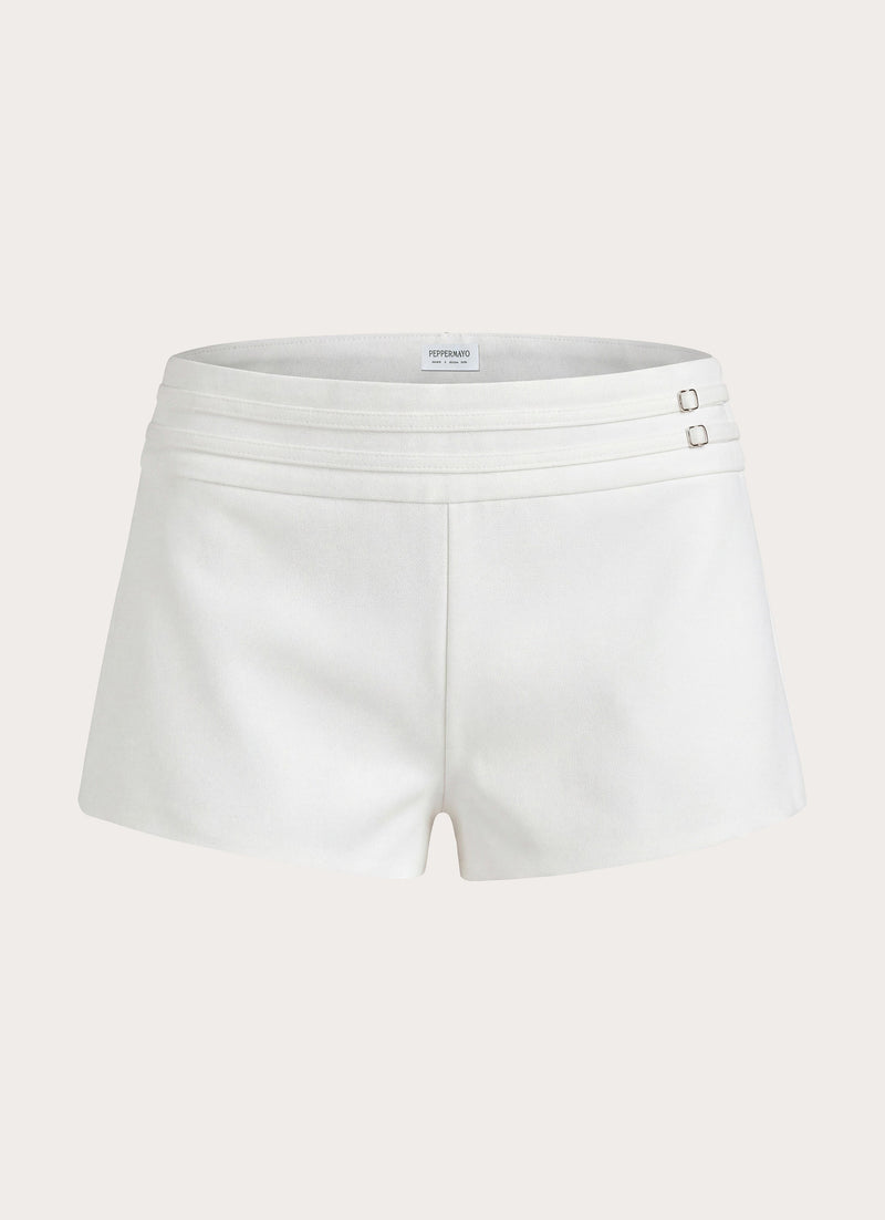 Swarov Low Rise Shorts - White