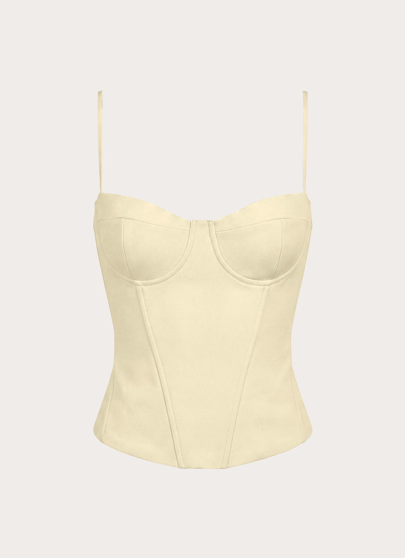 Tayana Corset Top - Yellow