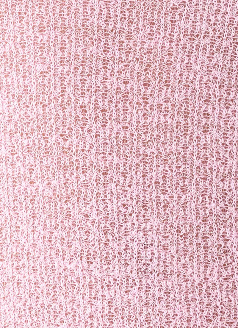 Telling Me Shimmer Knit Top - Pink