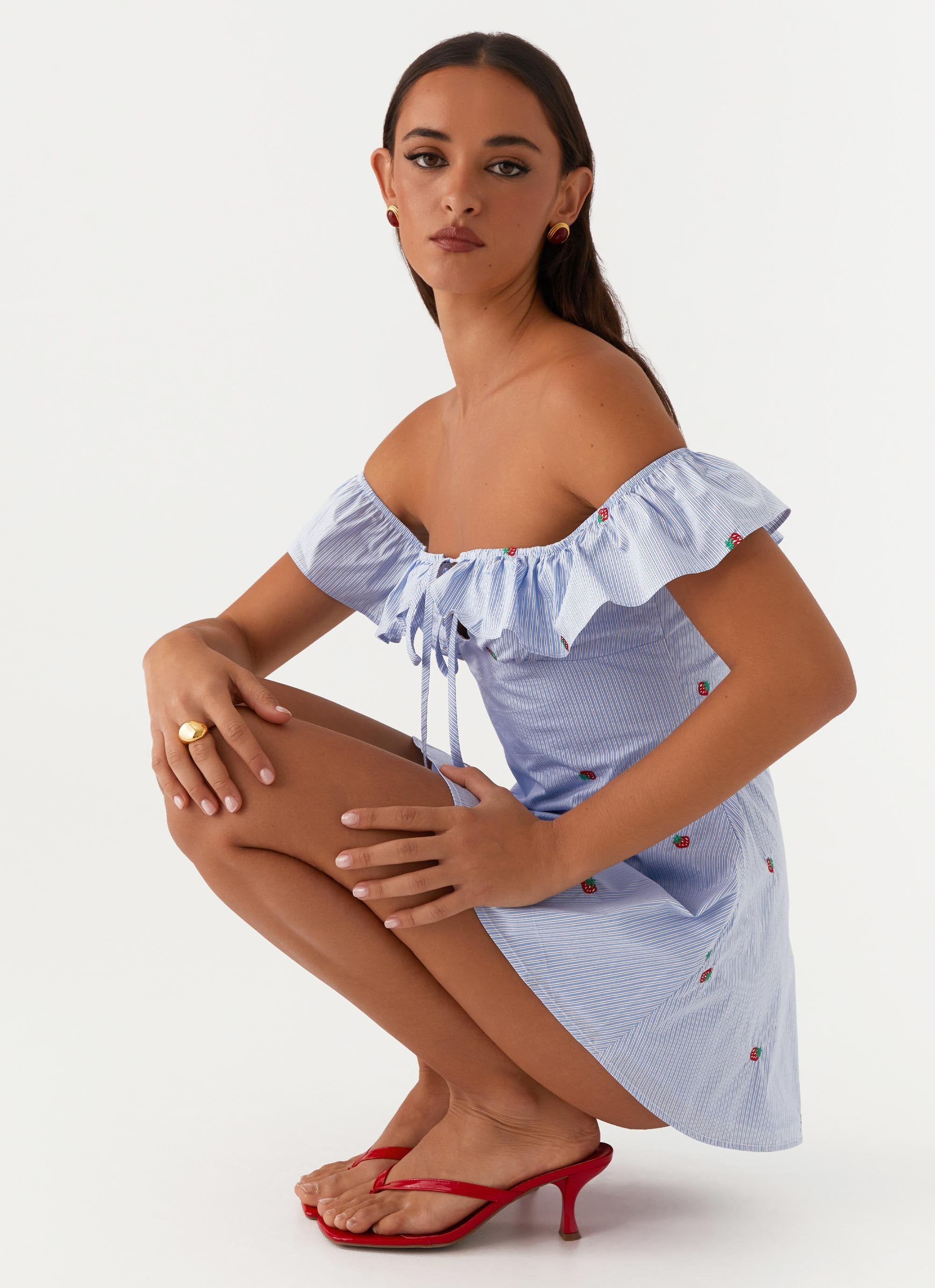 blue sun dress mini Thats So Fetch | Solem Mini Dress | Blue Floral
