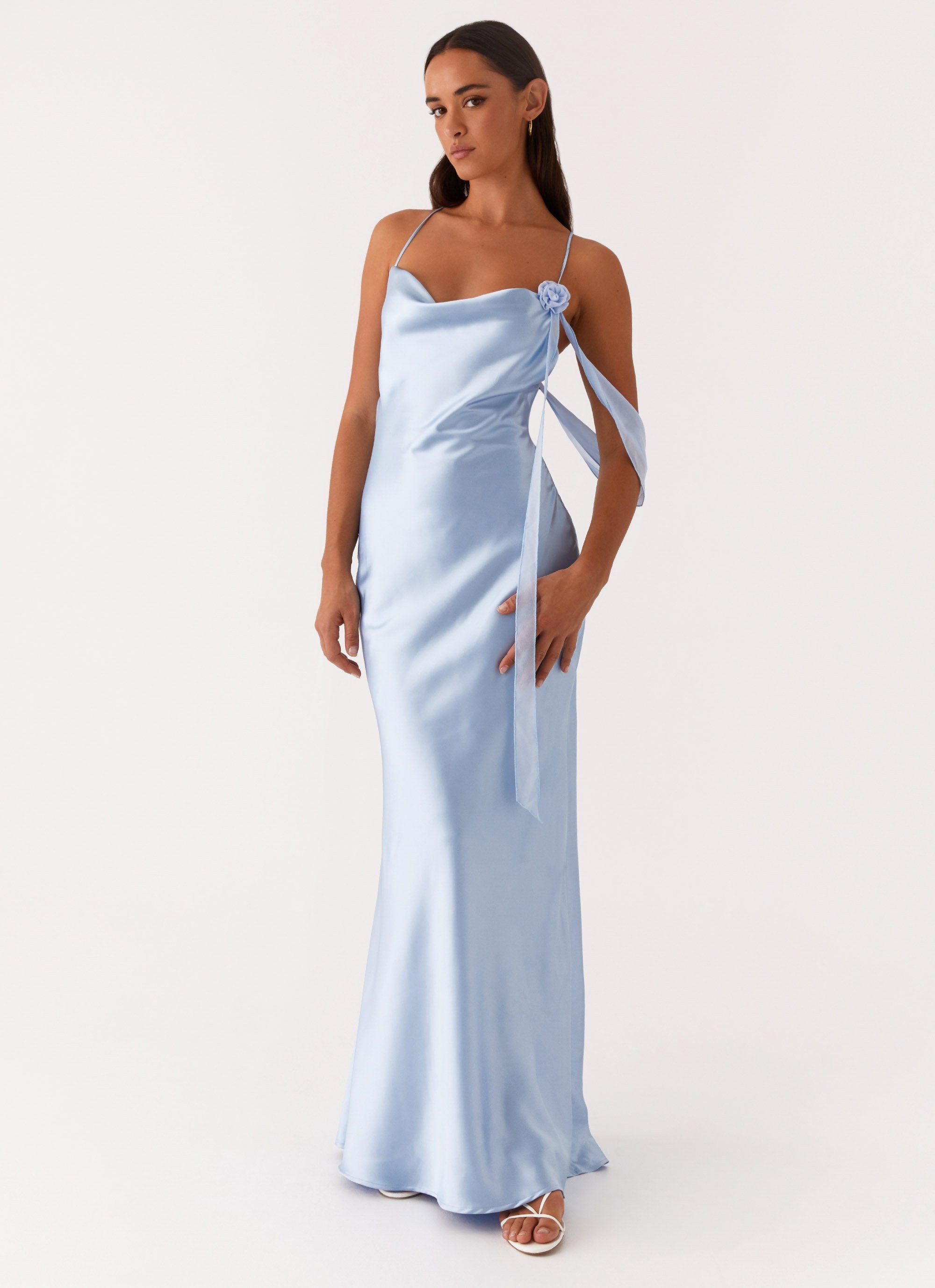 peppermayo long dresses Too Sweet Satin Maxi Dress