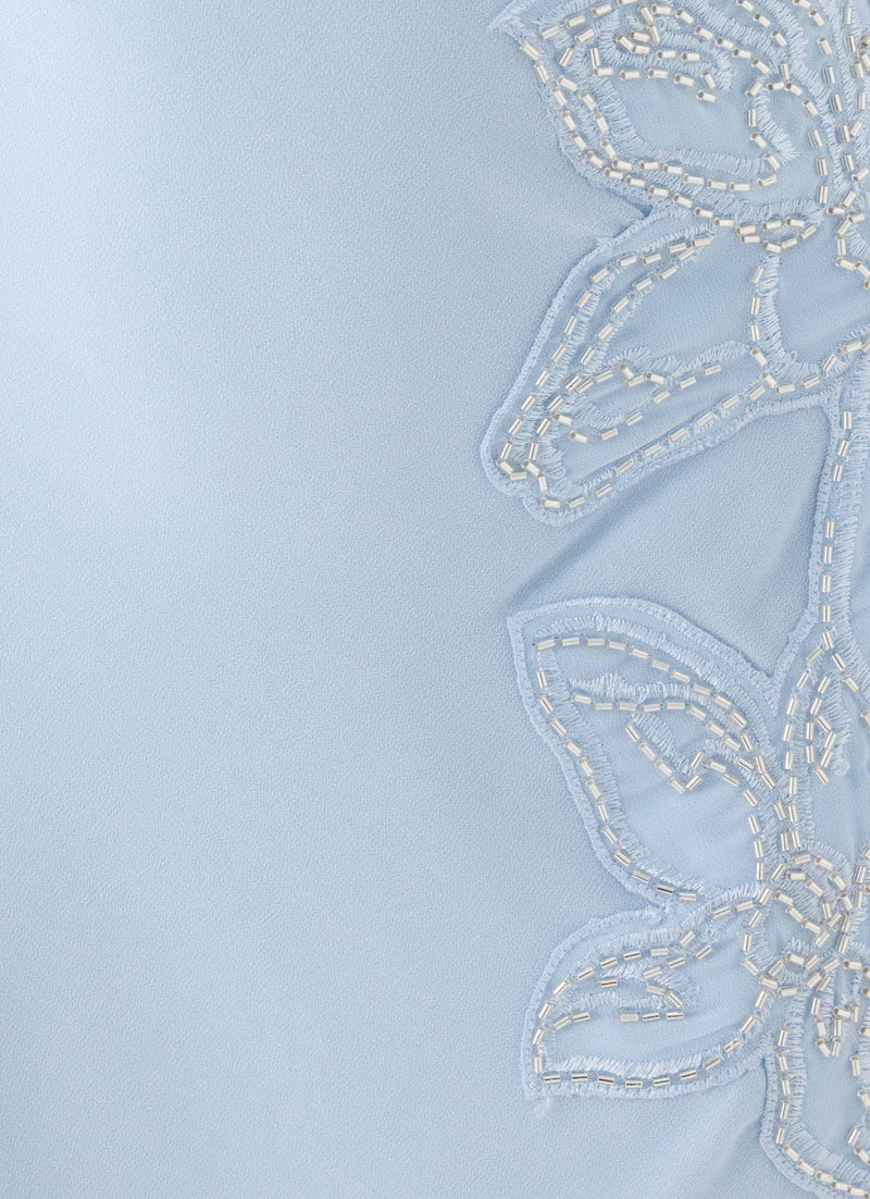 Valeska Beaded Midi Dress - Blue